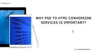 Why PSD to HTML Conversion Services is Important