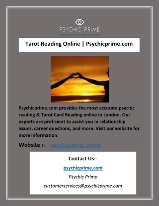 Tarot Reading Online | Psychicprime.com