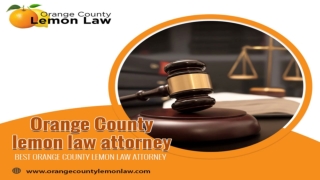 Orange County Lemon Law