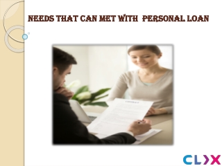 Instant needs that can be met with a personal loan