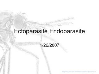 Ectoparasite Endoparasite