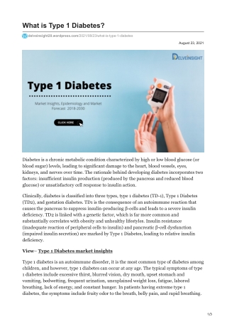 Type 1 Diabetes