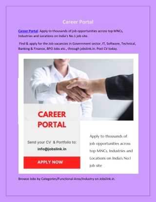 career portal