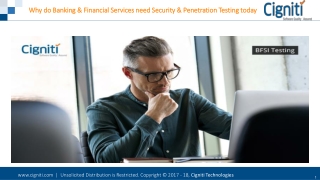 Why do Banking & Financial Services need Security & Penetration Testing today