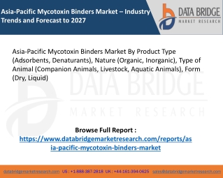 Asia-Pacific Mycotoxin Binders Market – Industry Trends and Forecast to 2027