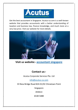 Accountant Singapore | Acutus-ca.com