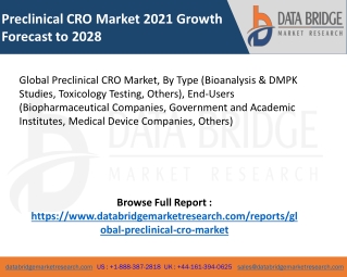 Preclinical CRO Market pdf