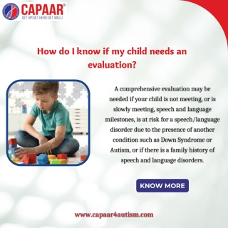 How do I know if my child needs an evaluation | CAPAAAR