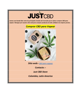 Comprar CBD para Vapear