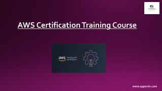 19 August ppt AWS Certification Training Course