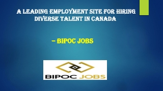  A Leading Employment Site for Hiring Diverse Talent in Canada