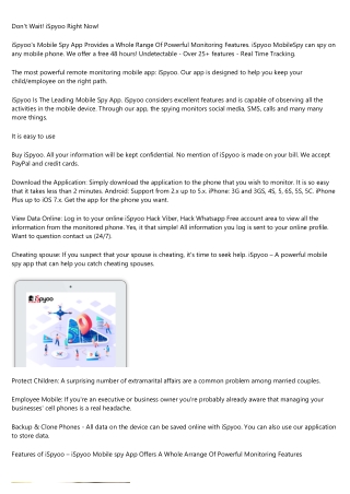 iSpyoo The Most Popular Mobile Monitoring App Trial