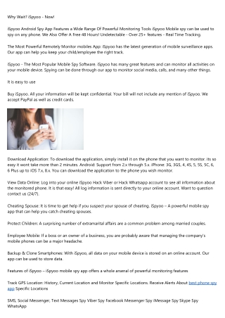 iSpyoo The Most Popular Online Spy App
