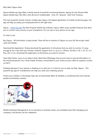 iSpyoo Is The Leading Free Mobile Monitor App