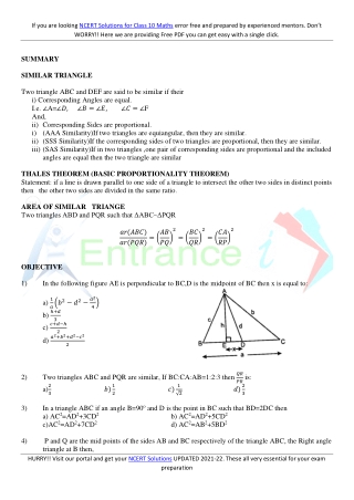 Ncert Solutions For Class 10 Maths