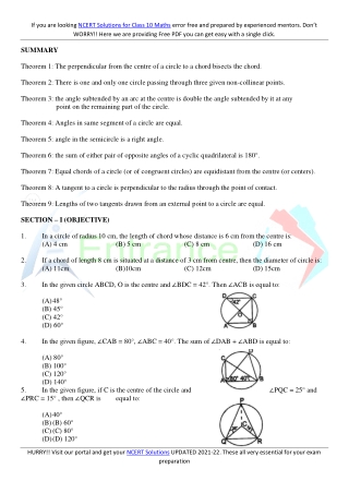 Ncert Solutions For Class 10 Maths
