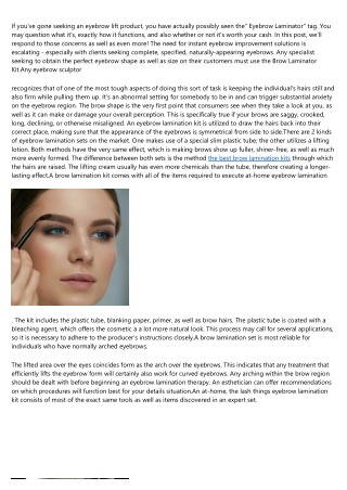 10 Pinterest Accounts to Follow About best brow lamination kit