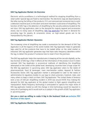 EAS Tag Applicator Market