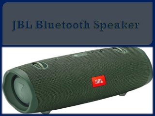 JBL Bluetooth Speaker