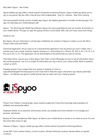 iSpyoo The Leading Best Spy App