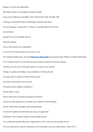MxSpy Is A Cell Phone Spy Trial Free
