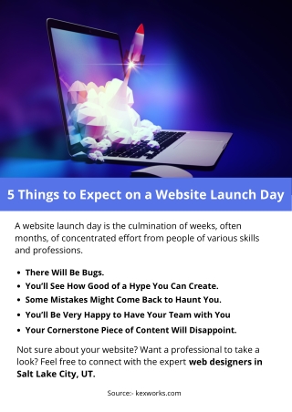 5 Things to Expect on a Website Launch Day