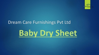baby dry sheet