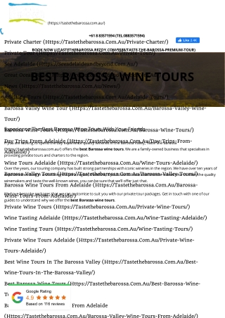 Best Barossa Wine Tours