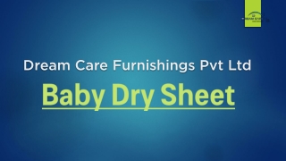 baby dry sheet