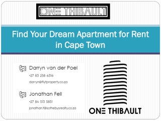 Find Your Dream Apartment for Rent in Cape Town