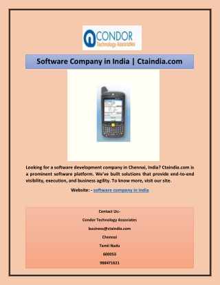 Software Company in India | Ctaindia.com