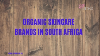 organic skincare brands in South Africa