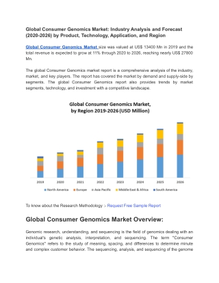 Global Consumer Genomics Market