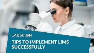 Tips To Implement LIMS Successfully