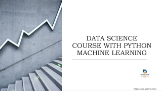 DATA SCIENCE COURSE WITH PYTHON MACHINE LEARNING