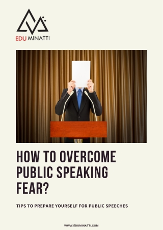 HOW TO OVERCOME PUBLIC SPEAKING FEAR