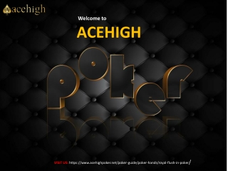 Poker Flush Rules at Acehigh Poker