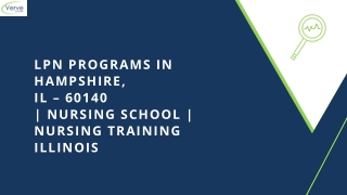 LPN Programs in Hampshire, IL – 60140 | Nursing School | Nursing Training Illino