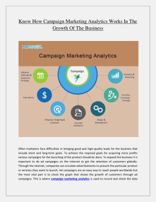 Know How Campaign Marketing Analytics Works In The Growth Of The Business