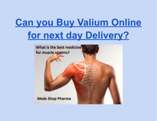 Can you Buy Valium Online for next day Delivery_