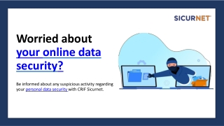 What is Online Data Security? | Sicurnet | CRIF