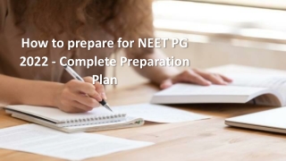 How to prepare for NEET PG 2022 - Complete Preparation Plan