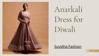 Anarkali Suit For Diwali