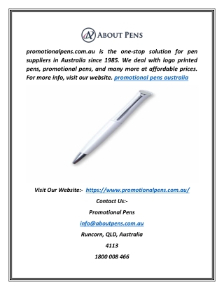 promotional pens australia | promotionalpens.com.au