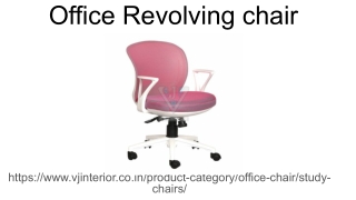 Untitled presentation (2) Revolving chair
