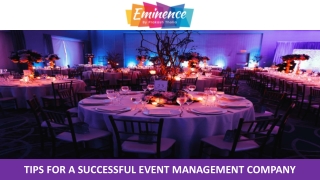 Tips for a Successful Event Management Company