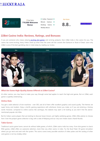 22 Bet Casino Review