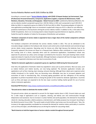 Service Robotics Market