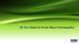 All You Need to Know About Homeopathy