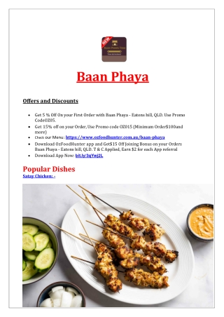 5% OFF - Baan Phaya Thai Eatons hill takeaway, Qld
